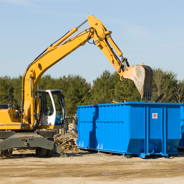 what are the rental fees for a residential dumpster in Bear Valley California